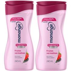 Kit Sabonete Líquido Monange Frutas Vermelhas 2 Unidades
