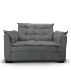 Sofá 2 lugares Para Sala Moderno Confortável Tatiana Suede - Tatite De