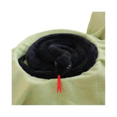 Cobra Artificial de Pelúcia - Amarela, Laranja e Verde - Decoração de 