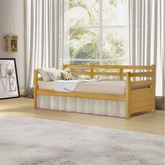 Cama Solteiro Babá Madeira Rústica Enjoy Mona Mais Nicho - Imbuia