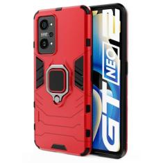 SORAKA Capa para realme GT Neo 3T 5G com suporte para anel Capa Slim Fit de TPU macio Capa realme GT Neo 3T 5G com placa de metal para suporte magnético de telefone para carro