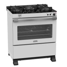 Fogao a Gas 5 Bocas Venax Gaudi Vetro Vitreo Branco 127V