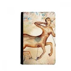 Novembro, dezembro, Constelação de Sagitário Porta-passaporte Notecase Burse Capa carteira porta-cartões