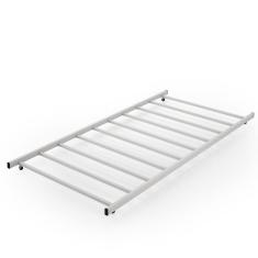 Cama Auxiliar Solteiro Em Aço Industrial Com Rodizios Bruna