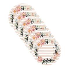 Sousplat Gratidão - NSW, 6 Peças, Sem base