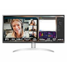 Monitor LG UltraWide™ 29WQ600B-W Tela IPS de 29", 21:9, USB-C, 7Wx2 MaxxAudio®, 1ms (MBR), 100Hz, AMD FreeSync™, sRGB 99%, HDR10  - 29WQ600B-W