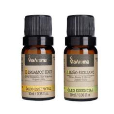 Óleo Essencial Bergamot Itlay E Limão Siciliano Via Aroma