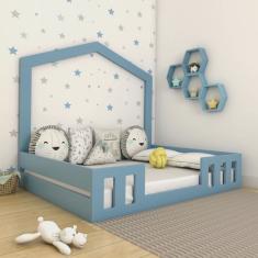 Cama Casal com Casinha Montessoriana Play