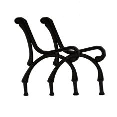 Par Pé De Banco Praça De Jardim Gigante Em Ferro Fundido