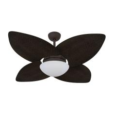 Ventilador De Teto Marrom Texturizado 4 Pás 220V