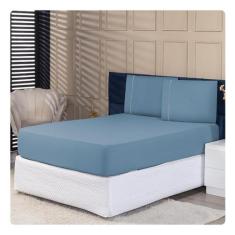 Jogo de Lençol Micropercal Casal 400 Fios 3pças Premium - Lenharo Enxo