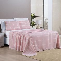 Jogo Lençol Casal 4 Peças 200 Fios Micropercal Austin - Bia Enxovais, 