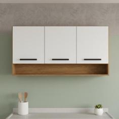 Armário Aéreo de Cozinha 3 Portas e Nicho Giovanna - IRM