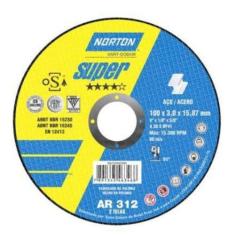 Disco Corte Norton Super Ar312 254X3,2X19,05mm
