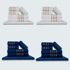 Jogo De Toalhas 24 Pçs Coleção Dubai 100% Algodão Br+az