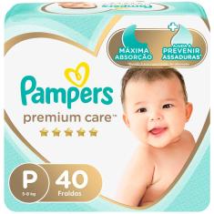 Fralda Pampers Premium Care P 40 Unidades