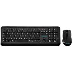 Kit Teclado e Mouse sem Fio Movitec - OTCW-01, Preto