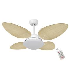 Ventilador Volare P Palmae Natural 220V e Controle Remoto - CasaH, 220