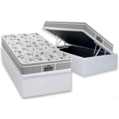 Cama Box Baú Solteiro: Colchão Espuma D45 Probel / EP Guarda Costas Pr