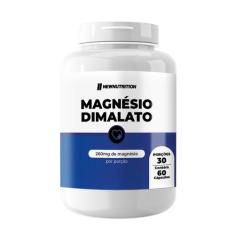 Magnésio Dimalato 60 Cápsulas NewNutrition, Natural, 60 cápsulas