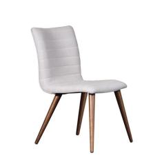 Cadeira de Jantar Estofada em Linho Pés Palito Cercatto