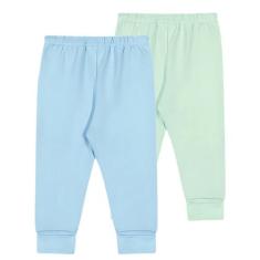 Kit Roupa de Bebê 2 Peças Calça Mijão Suedine Liso Vira Pé - Koala Bab