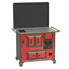 Fogao a Lenha N 2 Gab Imperador Vermelho com Tampa Se