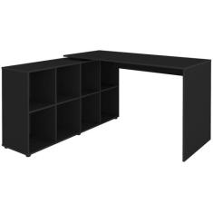 Escrivaninha Mesa Escritório Ergonômica e Atemporal em L com para Arma