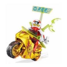 Boneco Blocos De Montar Kai Moto Dourada Ninja Ninjago