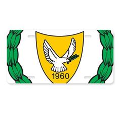 DIYthinker Emblema nacional do Chipre para decoração de carro, acessório de aço inoxidável