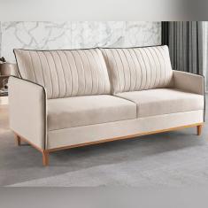 Sofá Living 2 Lugares Persa Exala Sofisticação e Conforto. Marfim