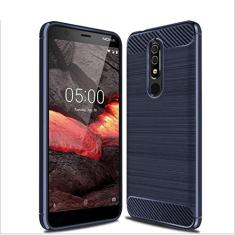 Capa para Nokia 5.1, com sensação suave, proteção total, anti-arranhões e impressões digitais + capa de celular resistente a arranhões para Nokia 5.1
