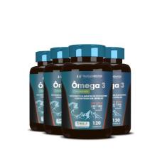 4x OMEGA 3 CONCENTRADO 120 CAPS HF SUPLEMENTOS, CONCENTRADO