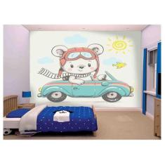 Papel De Parede Infantil Ursinho Quarto Bebê s156 - Você Decora
