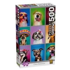 Quebra-cabeça 500 peças Cães Estilosos - Grow, 04592