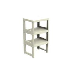 Estante Demi Quadra com 3 Prateleiras - Organize, Fendi