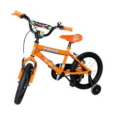 Bicicleta Infantil Menino Aro 16 Com Rodinhas Freio V-Brake Bicikids