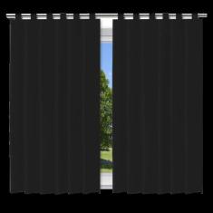 Cortina Blackout Preto - 280x280cm - c/ alça p/ varão - Vida Pratika