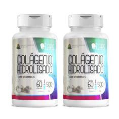 COLÁGENO HIDROLISADO COM VITAMINA C - 500mg (60 Cápsulas) +CAPS, 2