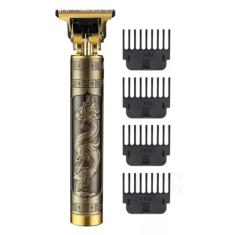 Maquina de Cortar Cabelo e Barbear Profissional Recarregavel Sem Fio Buda ou Dragão