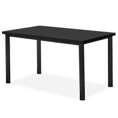 Mesa De Jantar Aço Nobre 0388 Júlia Plus - 135x80 Preto