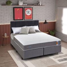 Colchão King Enrolado Espuma 193cm Keepcore Branco - Cinza