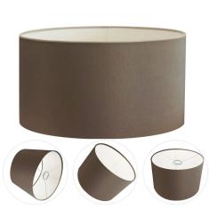 Cúpula Abajur e Luminária em Tecido Cilíndrica Vivare Cp-7028 Ø60x30cm - Bocal Nacional