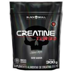 Creatina Turbo Black Skull Refil 300g - Suplemento de Creatina Monohid