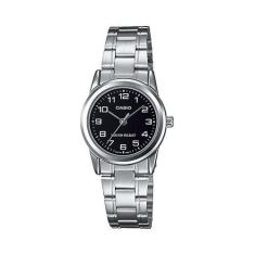Relógio casio feminino prata ltp-v001d-1budf