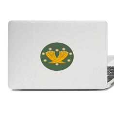 Adesivo de notebook com emblema de vinil dourado da cultura japonesa