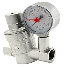 Válvula Redutora De Pressão Com Manômetro 3/4 Pol - Blukit