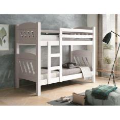 Beliche Fênix Perola Versátil Vira 2 Camas  Solteiro  Branco Estrado P/ Colchão 1,88x0,88 - Fenix