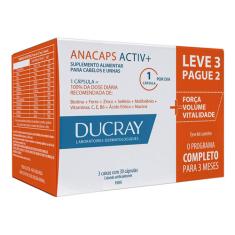 Kit Ducray Anacaps Activ Antiqueda 3x30 Cápsulas