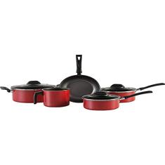 Conjunto de Panelas, Garlic, Vermelho, Pacote de 5, Brinox